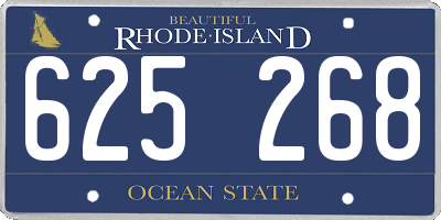 RI license plate 625268