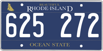 RI license plate 625272
