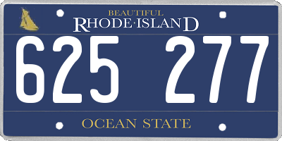 RI license plate 625277