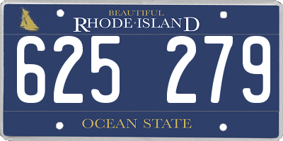 RI license plate 625279