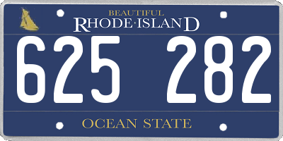 RI license plate 625282