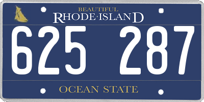 RI license plate 625287