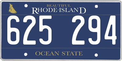 RI license plate 625294