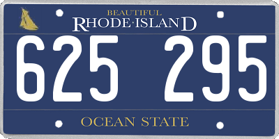 RI license plate 625295
