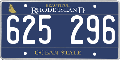 RI license plate 625296
