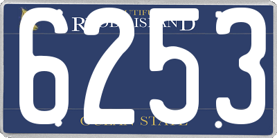RI license plate 6253