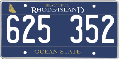 RI license plate 625352