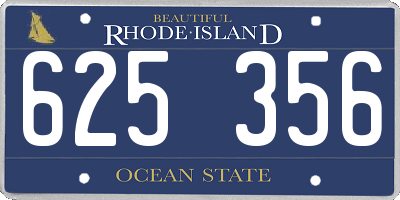 RI license plate 625356