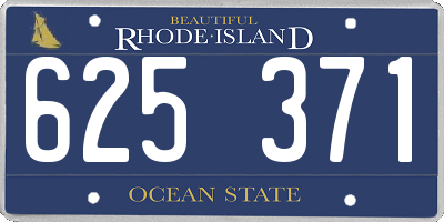 RI license plate 625371