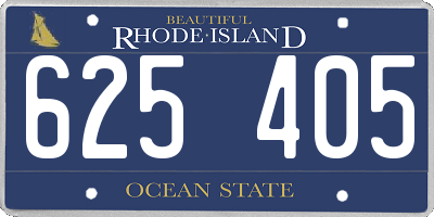 RI license plate 625405