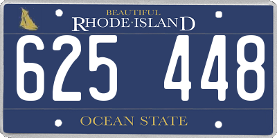RI license plate 625448