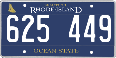 RI license plate 625449