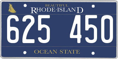 RI license plate 625450