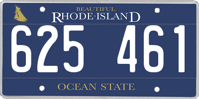RI license plate 625461