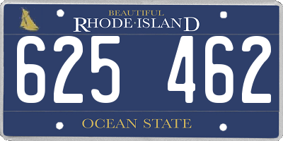RI license plate 625462