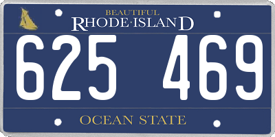 RI license plate 625469