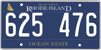 RI license plate 625476
