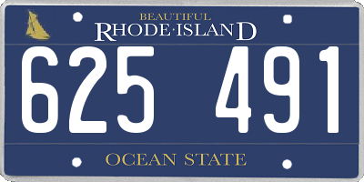 RI license plate 625491