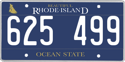 RI license plate 625499