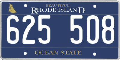 RI license plate 625508
