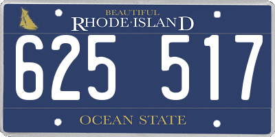 RI license plate 625517