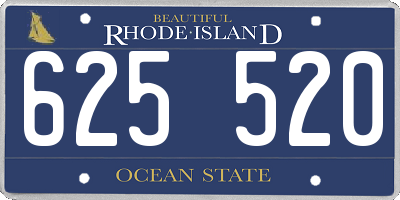 RI license plate 625520