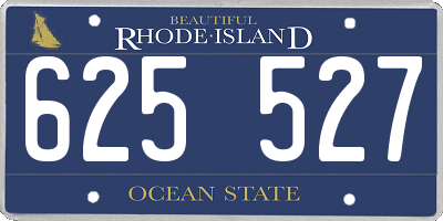 RI license plate 625527