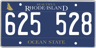 RI license plate 625528