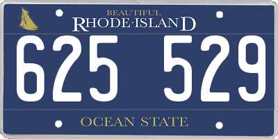 RI license plate 625529
