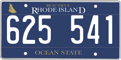 RI license plate 625541