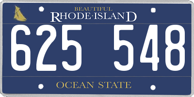 RI license plate 625548