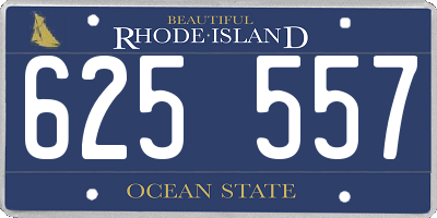 RI license plate 625557