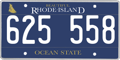 RI license plate 625558