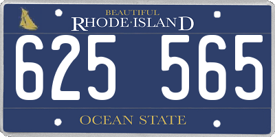 RI license plate 625565