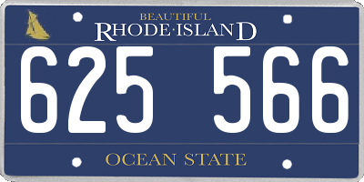 RI license plate 625566
