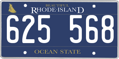 RI license plate 625568