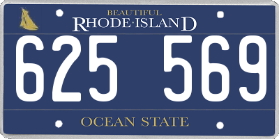 RI license plate 625569