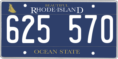 RI license plate 625570