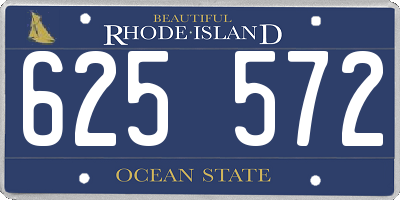 RI license plate 625572