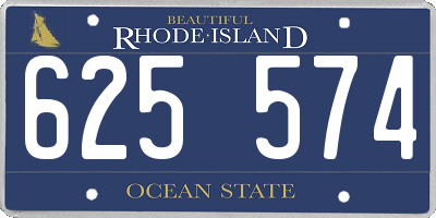 RI license plate 625574