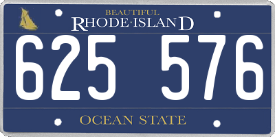 RI license plate 625576