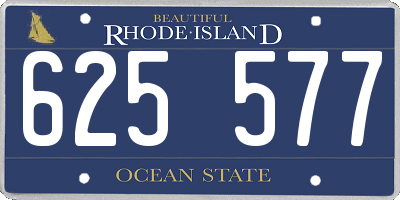 RI license plate 625577