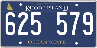 RI license plate 625579