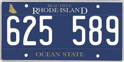 RI license plate 625589
