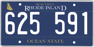 RI license plate 625591