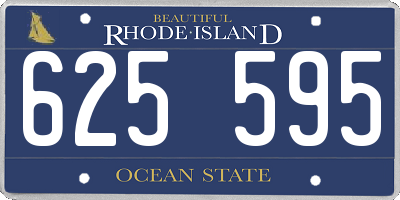 RI license plate 625595
