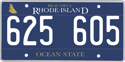 RI license plate 625605