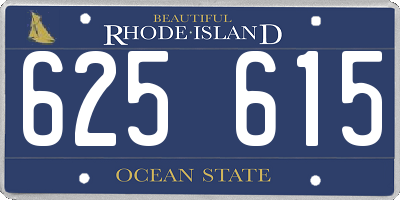 RI license plate 625615