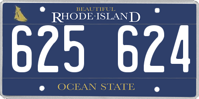 RI license plate 625624