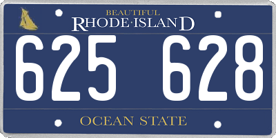 RI license plate 625628